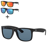 Ray-Ban RB4165 Justin Rectangular Sunglasses