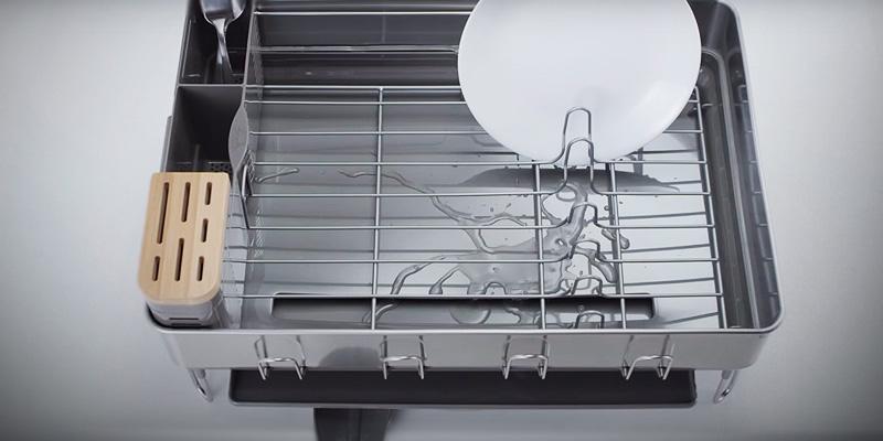 Simplehuman Dish Rack Stainless Steel in the use