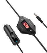 JETech Wireless Car FM Transmitter with USB Charger