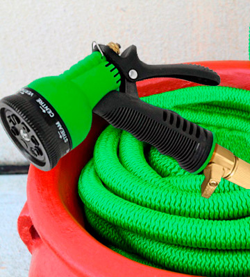 Review of Flexi Hose 3/4 Solid Brass Fittings Expandable Garden Hose