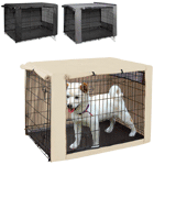 HiCaptain Double Door Dog Crate Cover