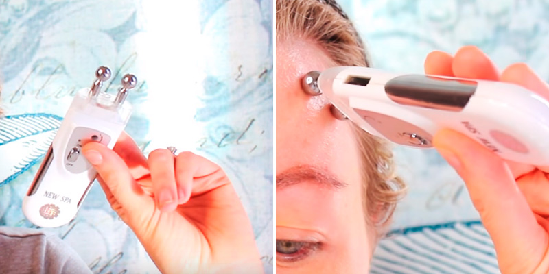 New SPA Eye Zone Lifting Microcurrent Massager in the use