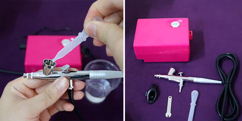 Review of Pinkiou Airbrush Makeup Set Air Brush Kit