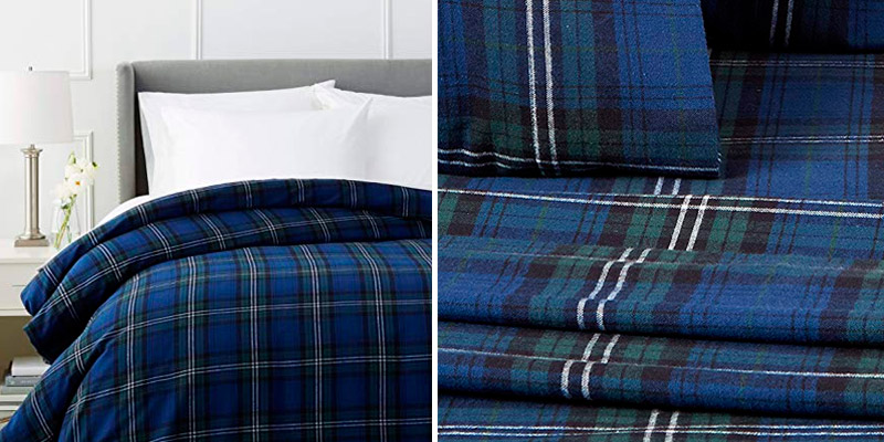 Review of Pinzon by Amazon Blackwatch Plaid Flannel Bed Sheet Set