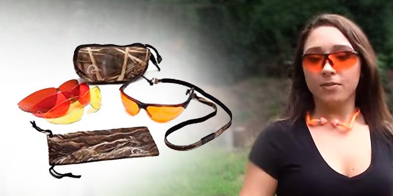 PYRAMEX DUCKS UNLIMITED HUNTING/SHOOTING SAFETY GLASSES CHANGEABLE LENSES & CASE 
