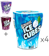 ICE BREAKERS ICE CUBES Chewing Gum, Sugar Free Peppermint