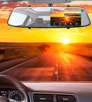 Review of Toguard CE35 Touch Screen Mirror Dash Cam (Front 1080p & Rear View)
