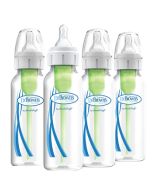 Dr. Brown's (8oz 4-Pack) Silicone Options+ Anti-Colic Baby Bottles