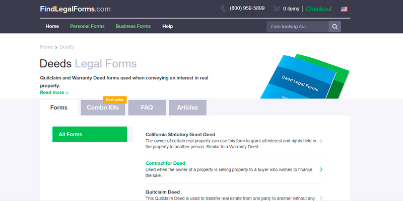Review of FindLegalForms Deeds Legal Forms
