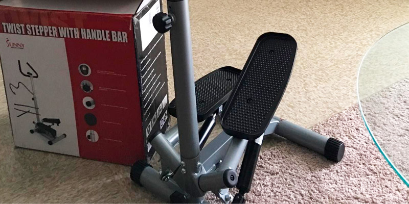 Sunny Health & Fitness Twister Stepper with Handle Bar application