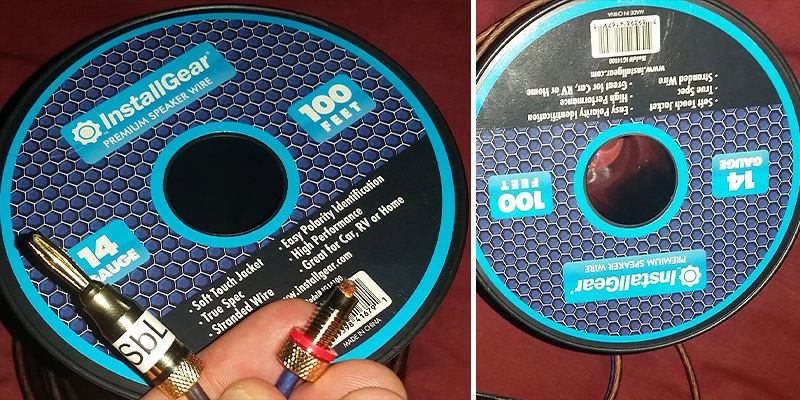 Review of InstallGear 14 Gauge AWG 100ft Speaker Wire True Spec and Soft Touch Cable
