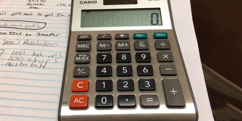 Review of Casio MS-80B Standard Function Desktop Calculator
