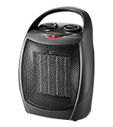 HOME_CHOICE Small Ceramic Space Heater Electric Portable Heater Fan