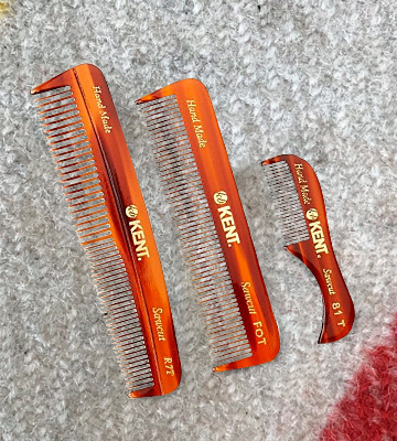 Review of Kent Handmade Combs for Men Set of 3 - 81T, FOT and R7T - For Hair, Beard