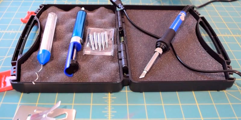 Review of SOAIY FBA_SY-ESIK-02 Soldering Iron Gun with Carry Case and Cleaning Sponge Stand