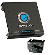 Planet Audio AC1500 A/B Amplifier with Remote Subwoofer Level Control