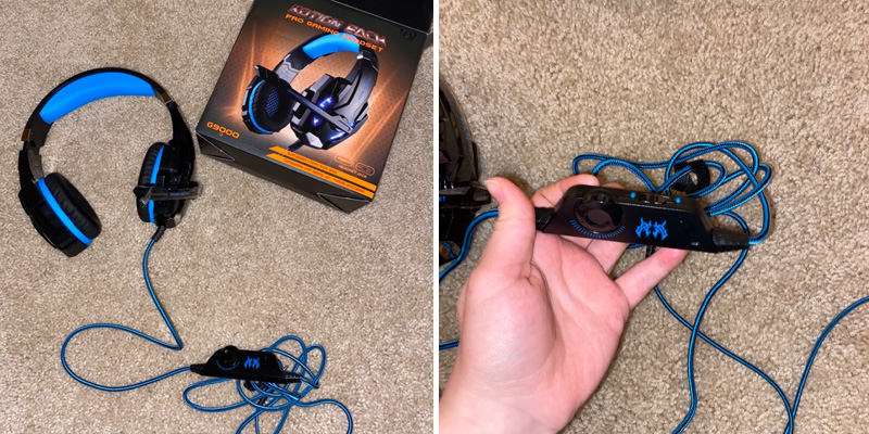 Bengoo G9000 Stereo Gaming Headset in the use