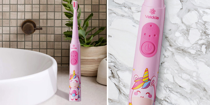 Review of Vekkia Sonic Rechargeable for Age 3+ Kids Electric Toothbrush