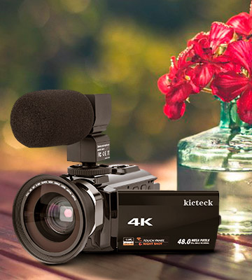 Review of kicteck 4KMW Video Camera Camcorder Night Vision