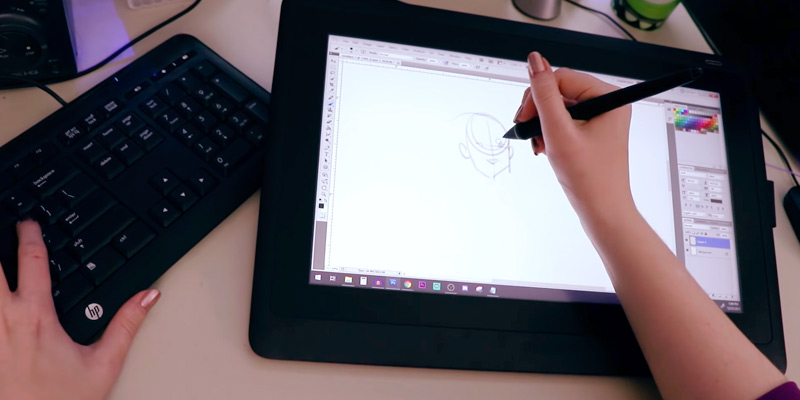 Wacom Cintiq 16 15.6" Drawing Tablet Monitor in the use