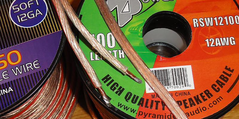 Pyramid RSW1250 50ft 12 Gauge Speaker Wire in the use