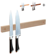 wooDsom Maple, 16 Inch Solid Wall Mount Wooden Knife Rack