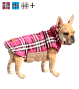 Kuoser Waterproof Windproof Reversible Plaid Dog Vest Winter Coat