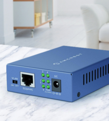 Review of Amcrest AMPS5E4P-AT-65 5-Port POE+ Switch