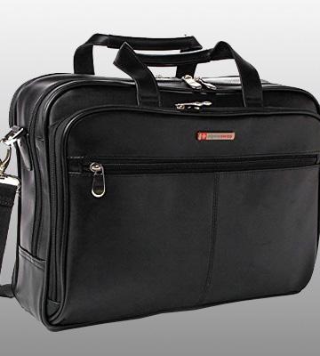 Review of Alpine Swiss Monroe Leather Laptop Bag
