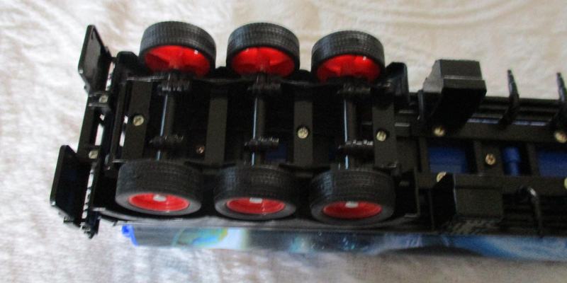 Velocity Toys Remote Control Semi Truck in the use