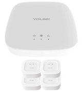 YoLink (YS7903-UC) Wi-Fi Smart Leak Sensors (4-Pack, Hub Included)