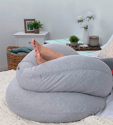 Review of PharMeDoc C Shaped Full Body Pregnancy Pillow with Jersey Cover