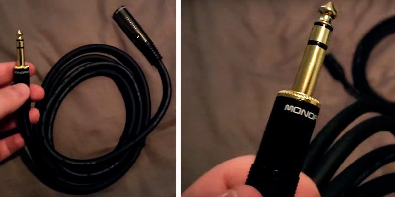 Review of Monoprice XLR Male to 1/4inch TRS Male Cable