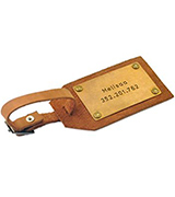 weddinghanger2015 Engraved on 2 sides Personalized Leather Luggage Tag