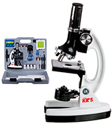 AmScope M30-ABS-KT2-W Microscope Kit with Metal Arm and Base, 6 Magnifications from 20x to 1200x, Includes 52-Piece Accessory Set and Case