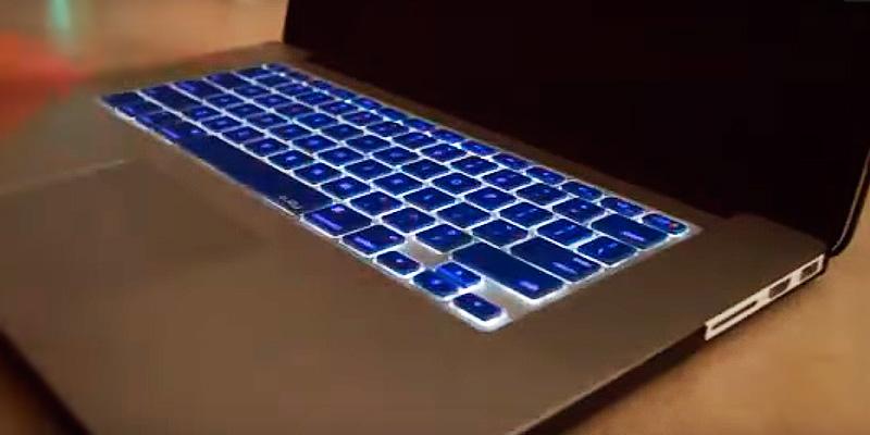 Kuzy Colored Keyboard Cover Silicone Skin for MacBook in the use