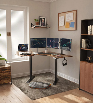 Review of FEZIBO Corner Desk Dual Motor L Shaped Electric Standing Desk