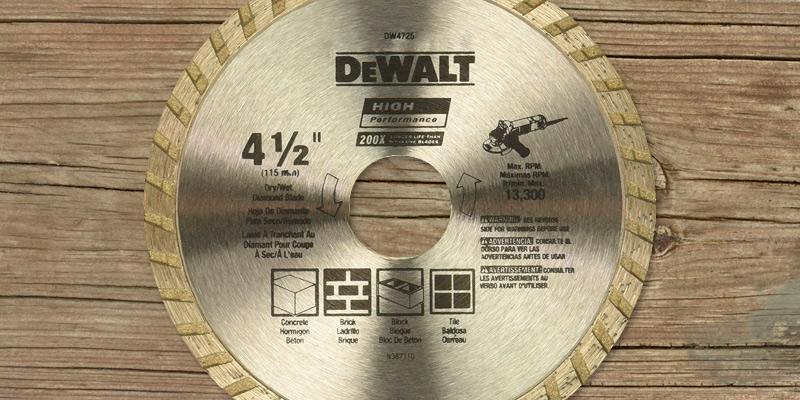 Review of DEWALT DW4725 Diamond Saw Blade for Masonry
