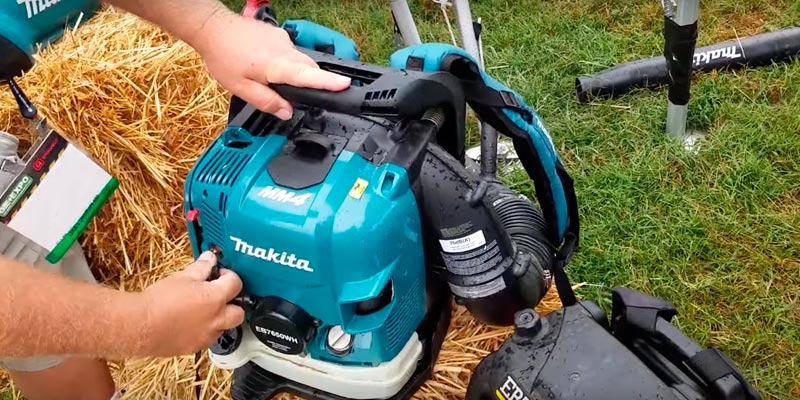 Makita EB7650WH Hip Throttle Backpack Blower in the use - Bestadvisor