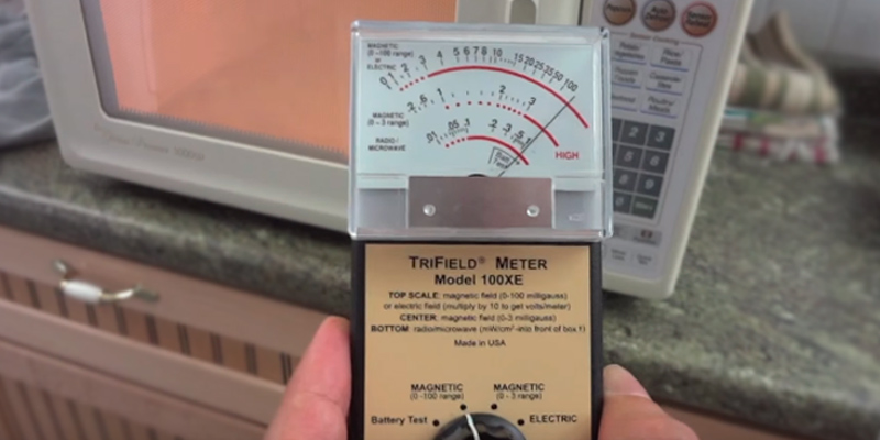 Trifield 100XE EMF Meter in the use