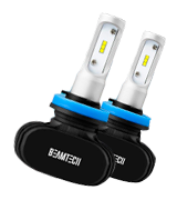 BEAMTECH LED Headlight Bulb H11, 50W 6500K 8000Lumens Extremely Brigh H8 H9 CSP