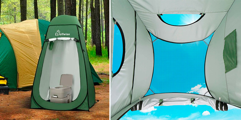 Review of WolfWise Pop Up Privacy Shower Tent Portable