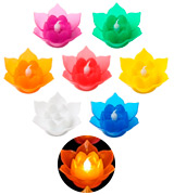 Romingo JA15034-S7 Lotus LED Floating Candles, Flameless