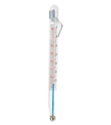 Polder 510 Glass Candy Thermometer with Pan Clip