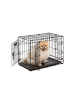 MidWest Homes for Pets Dog Crate iCrate Single Door & Double Door Folding Metal Dog Crates