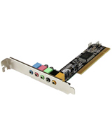 StarTech PCISOUND5CH2 5.1 Channel PCI Surround Sound Card Adapter