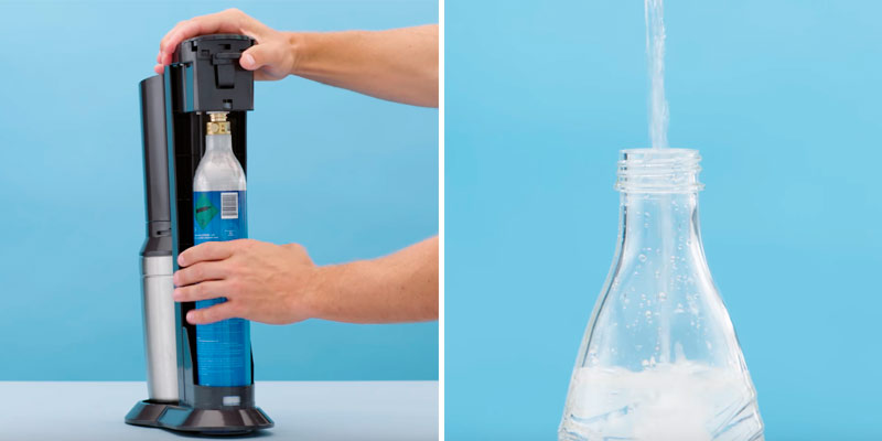 SodaStream Aqua Fizz Sparkling Water Machine in the use