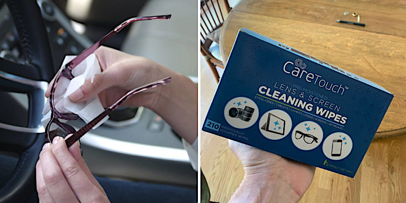 Review of Care Touch 210 Pre-Moistened and Individually Wrapped Lens Cleaning Wipes