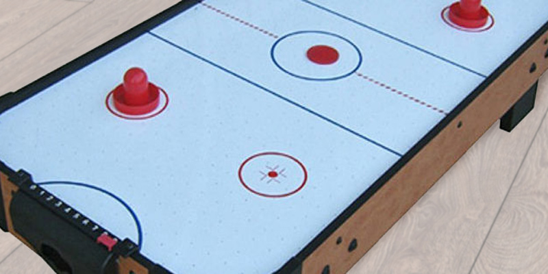 Playcraft Sport Table Top Air Hockey in the use