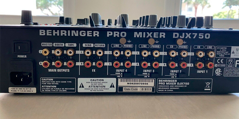 Behringer DJX750 5-Channel DJ Mixer in the use